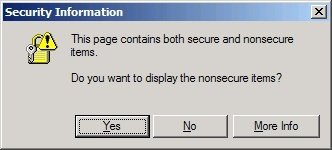 This page contains both secure and nonsecure items