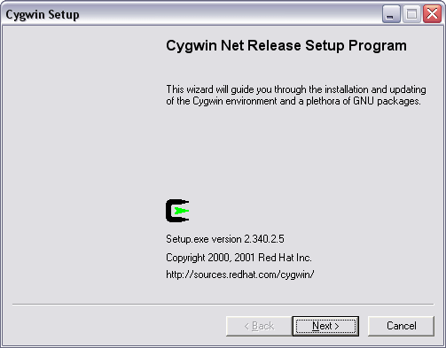 Cygwin installation